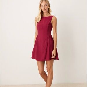 NWT Mango drop waist sleeveless mini dress in red SIZE XL